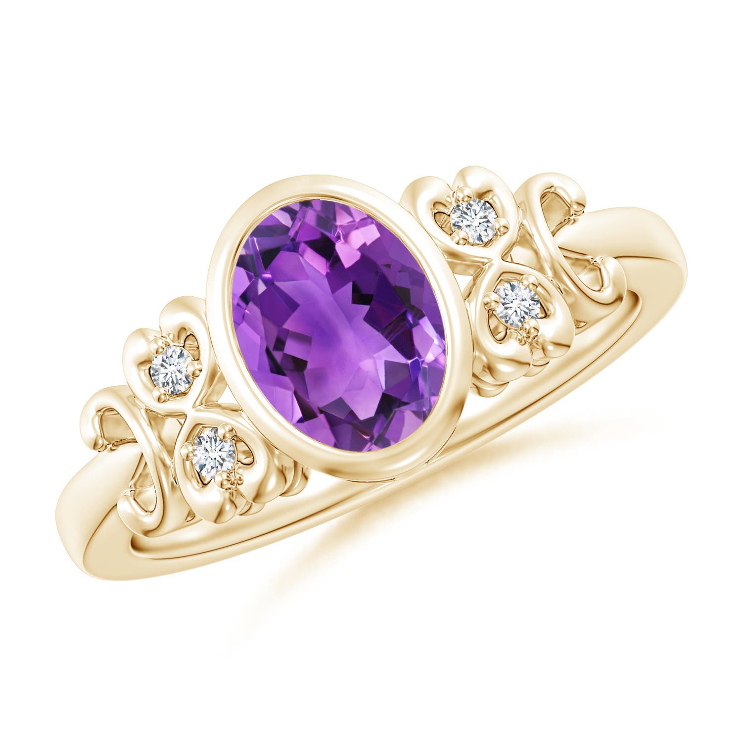 AAA - Amethyst / 1.2 CT / 14 KT Yellow Gold