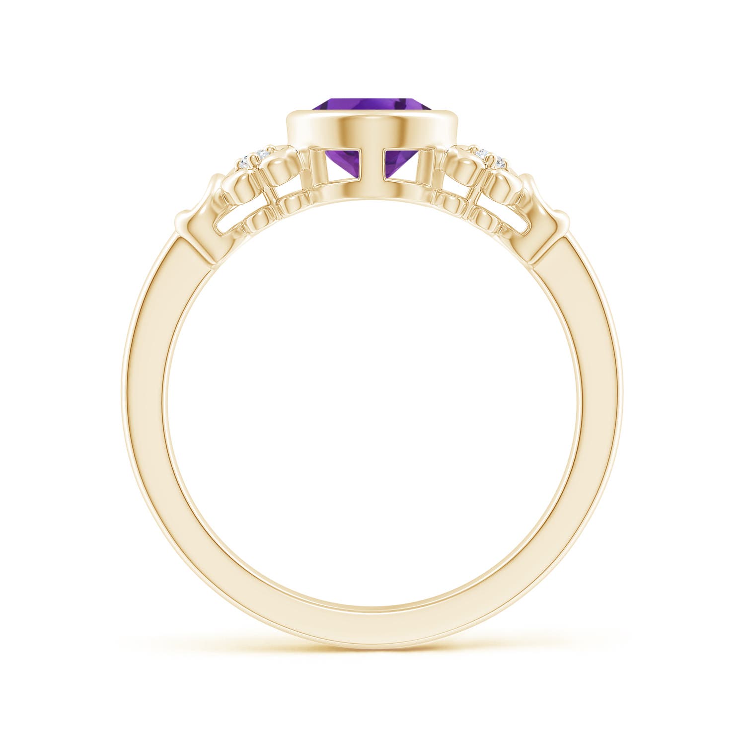 AAA - Amethyst / 1.2 CT / 14 KT Yellow Gold