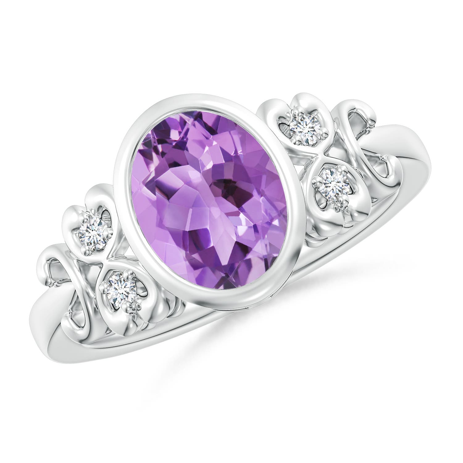 A - Amethyst / 1.66 CT / 14 KT White Gold