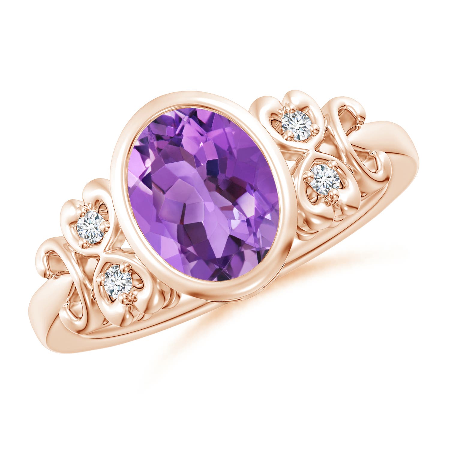 AA - Amethyst / 1.66 CT / 14 KT Rose Gold