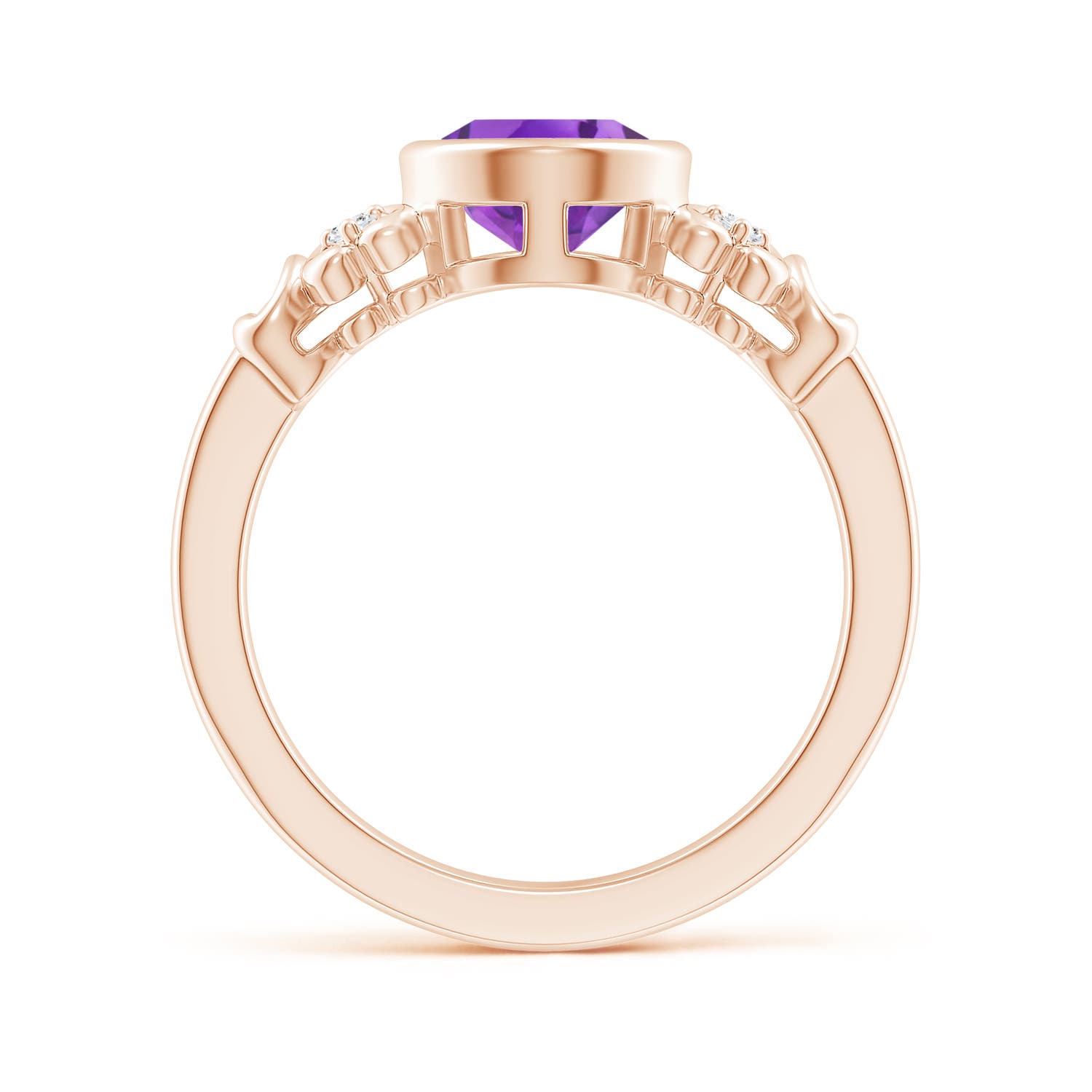 AA - Amethyst / 1.66 CT / 14 KT Rose Gold