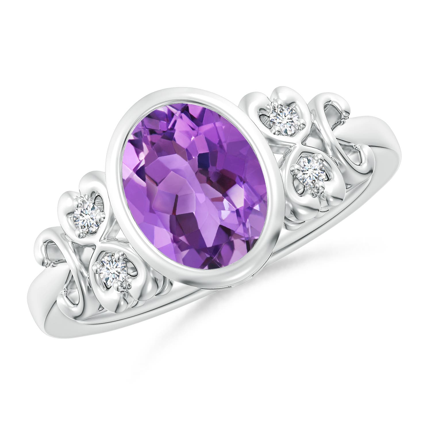 AA - Amethyst / 1.66 CT / 14 KT White Gold