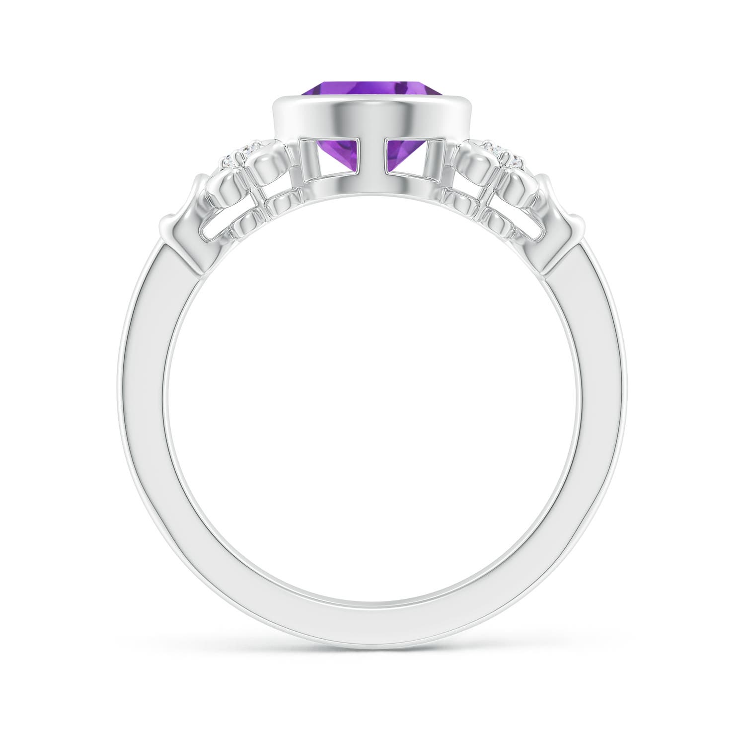 AA - Amethyst / 1.66 CT / 14 KT White Gold