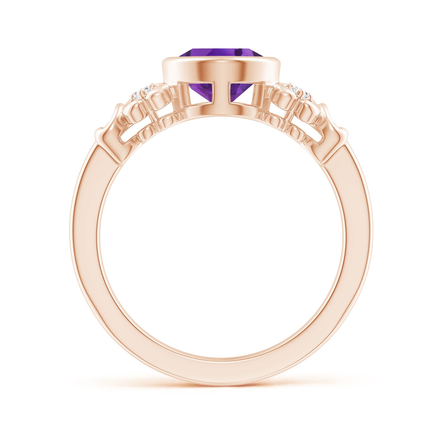 AAA - Amethyst / 1.66 CT / 14 KT Rose Gold