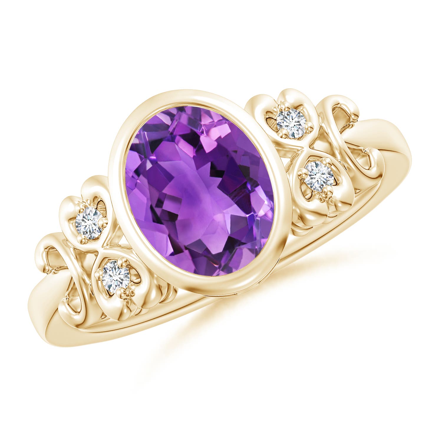 AAA - Amethyst / 1.66 CT / 14 KT Yellow Gold