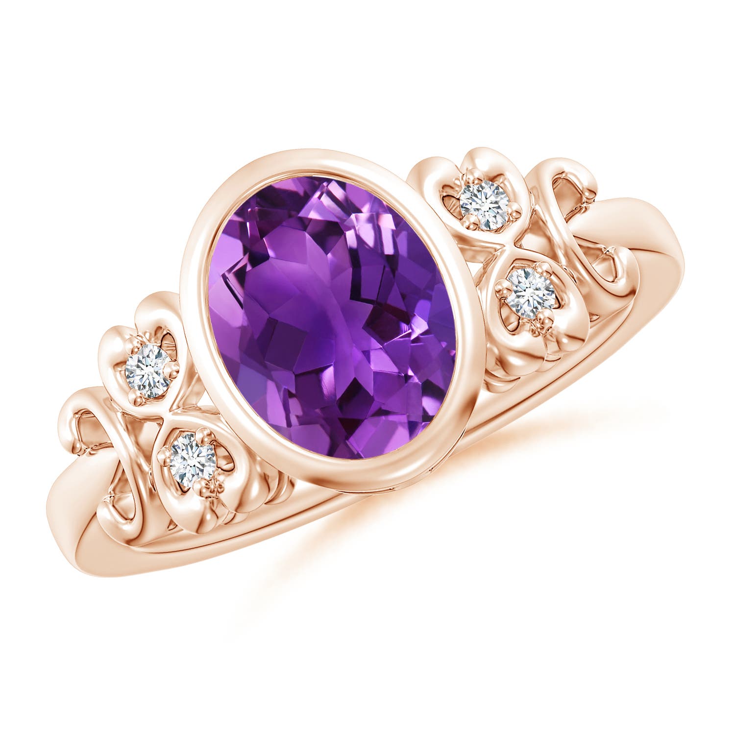 AAAA - Amethyst / 1.66 CT / 14 KT Rose Gold