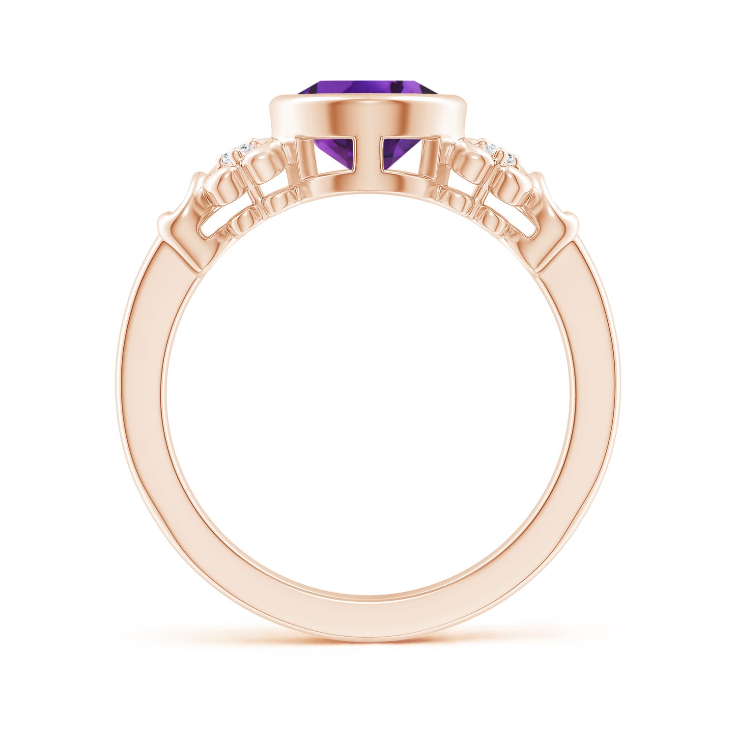 AAAA - Amethyst / 1.66 CT / 14 KT Rose Gold