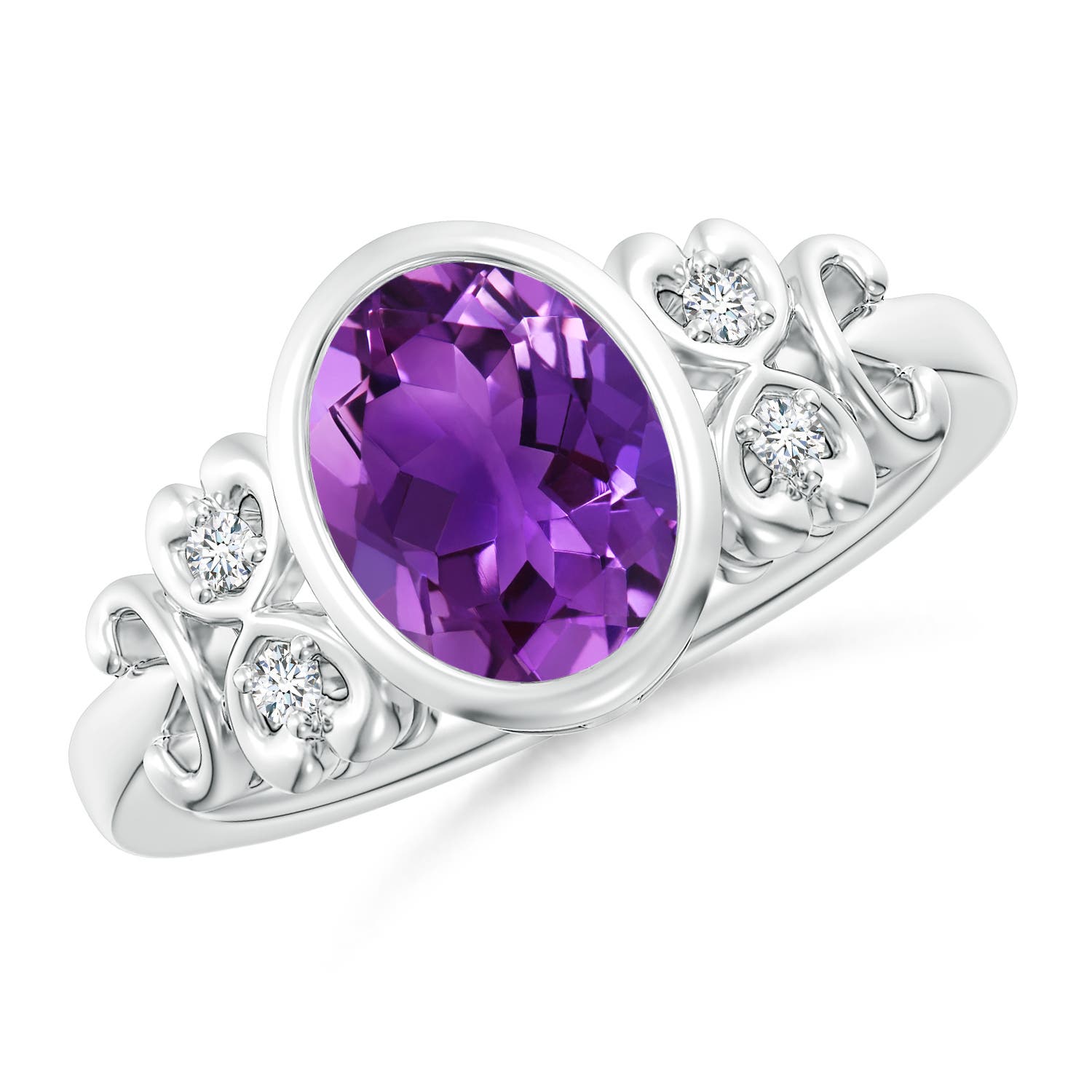 AAAA - Amethyst / 1.66 CT / 14 KT White Gold