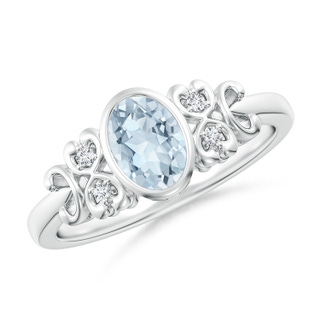 Oval A Aquamarine