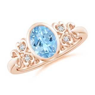 Oval AAAA Aquamarine