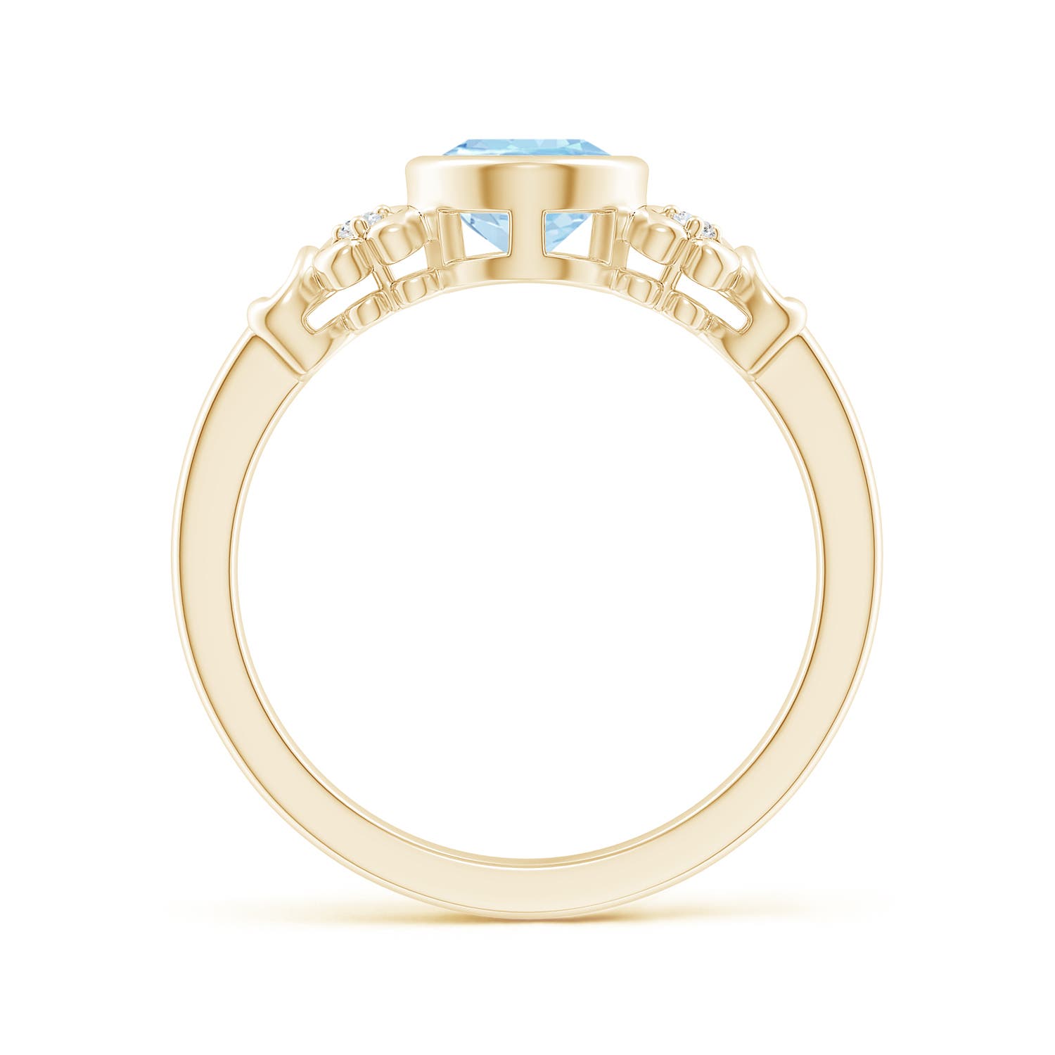 AAAA - Aquamarine / 1.05 CT / 14 KT Yellow Gold