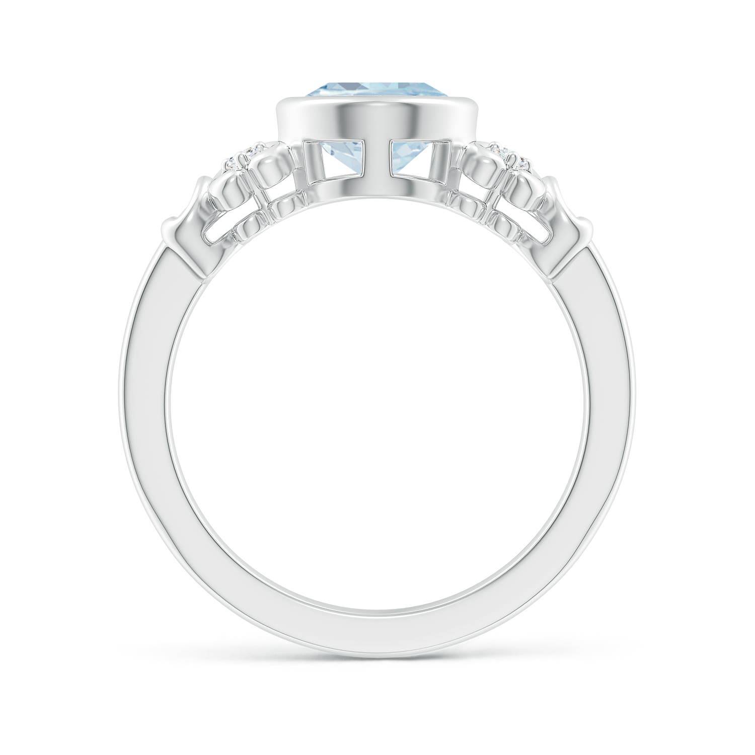 A - Aquamarine / 1.56 CT / 14 KT White Gold