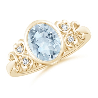 Oval A Aquamarine