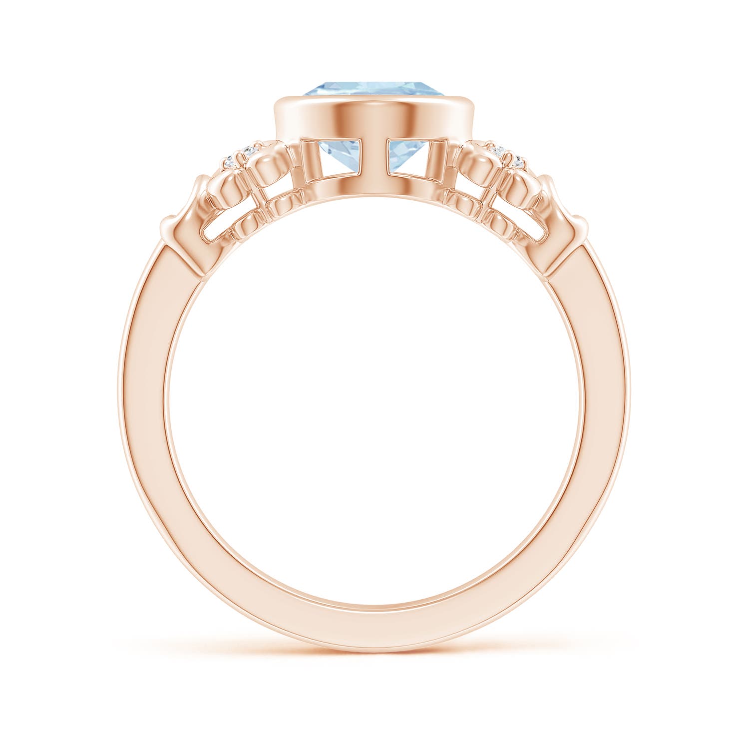 AA - Aquamarine / 1.56 CT / 14 KT Rose Gold