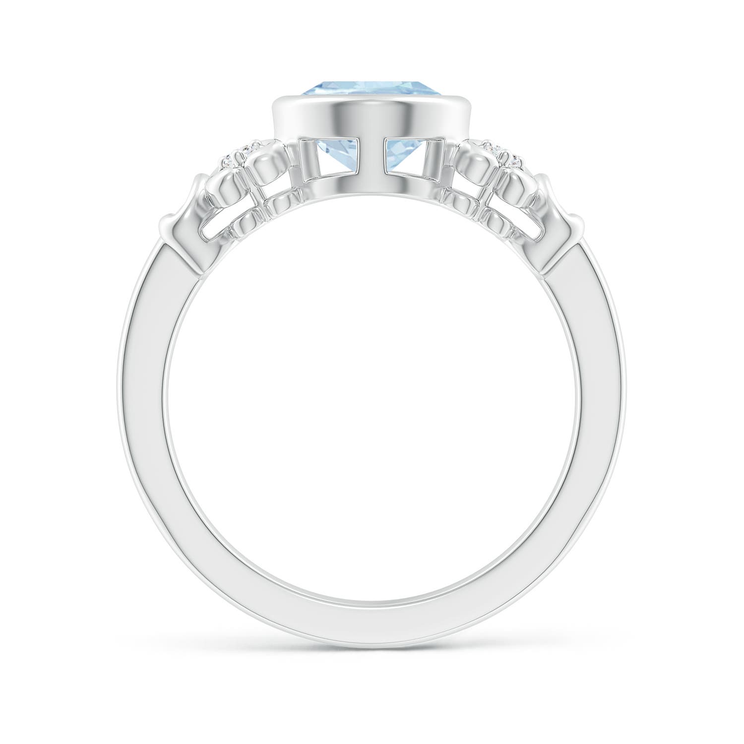 AA - Aquamarine / 1.56 CT / 14 KT White Gold