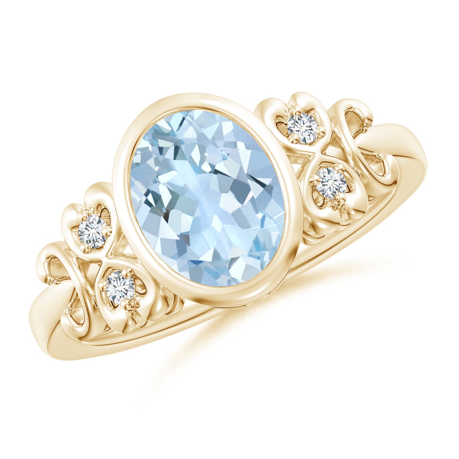 AA - Aquamarine / 1.56 CT / 14 KT Yellow Gold