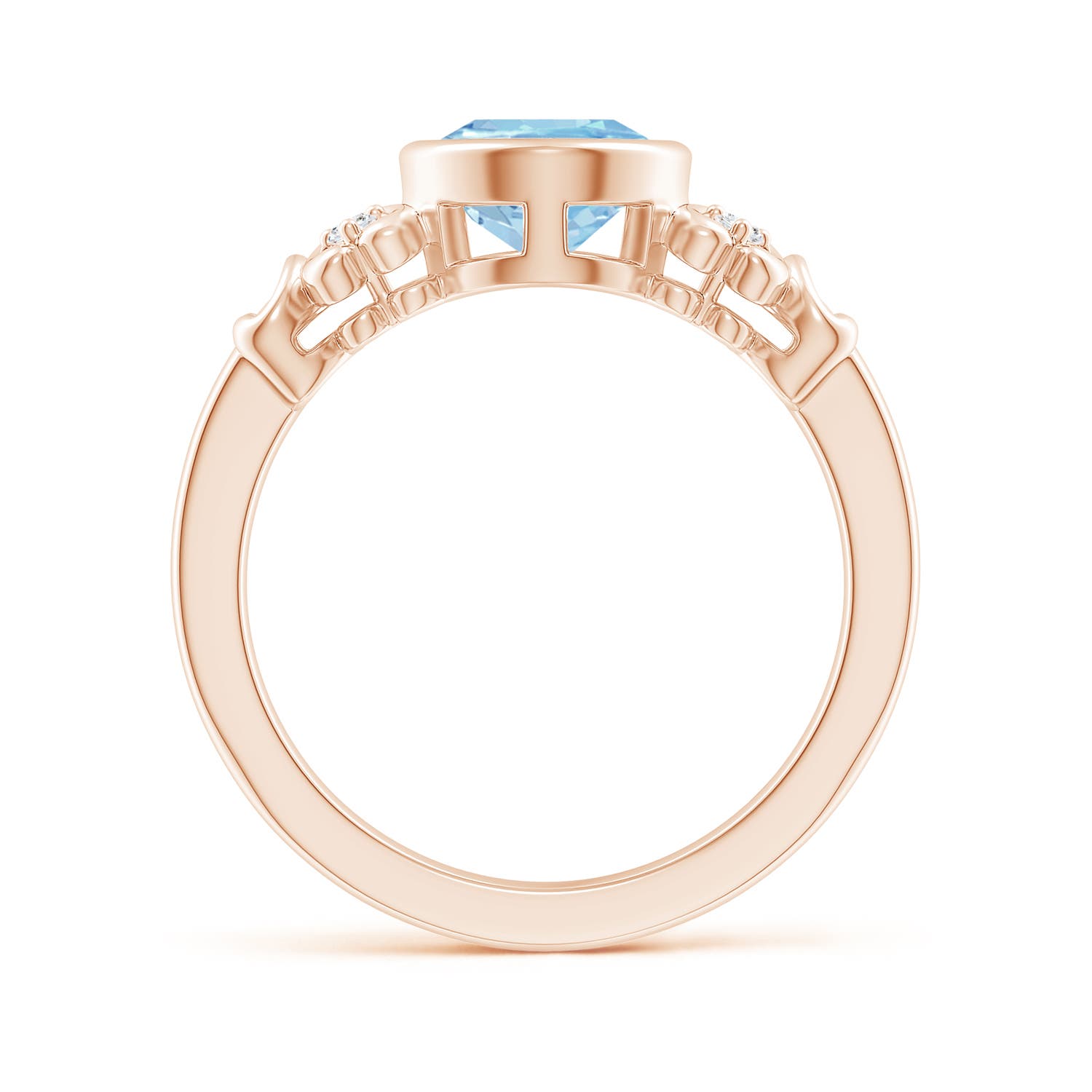 AAA - Aquamarine / 1.56 CT / 14 KT Rose Gold