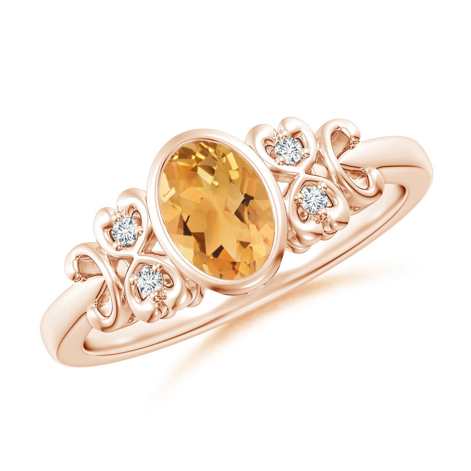 A - Citrine / 0.79 CT / 14 KT Rose Gold