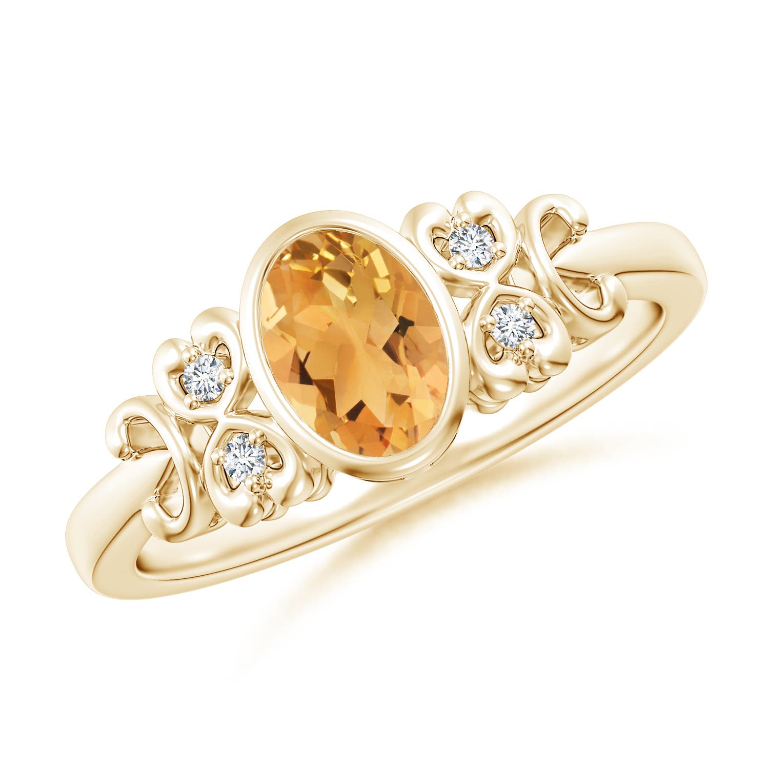 A - Citrine / 0.79 CT / 14 KT Yellow Gold