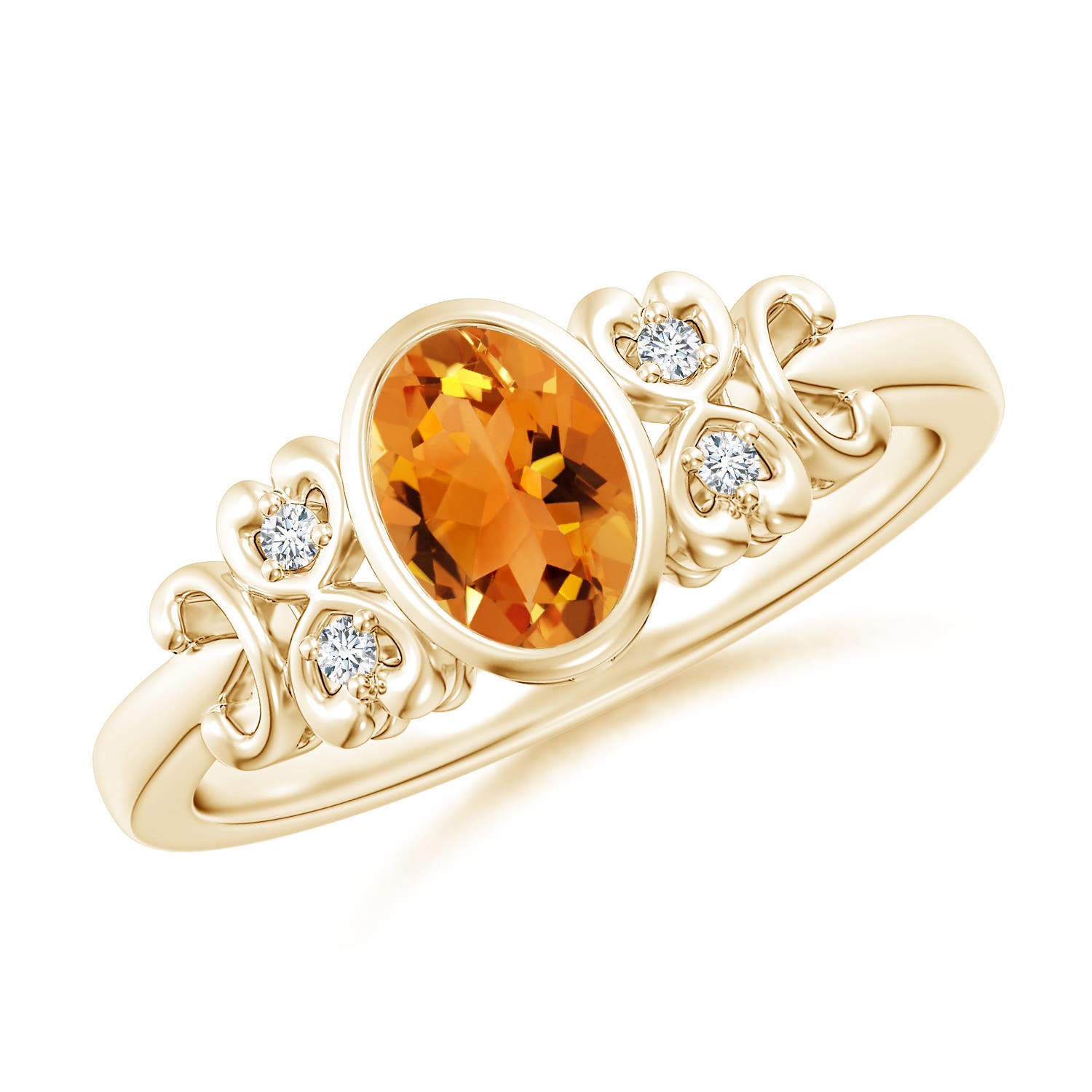 AAA - Citrine / 0.79 CT / 14 KT Yellow Gold