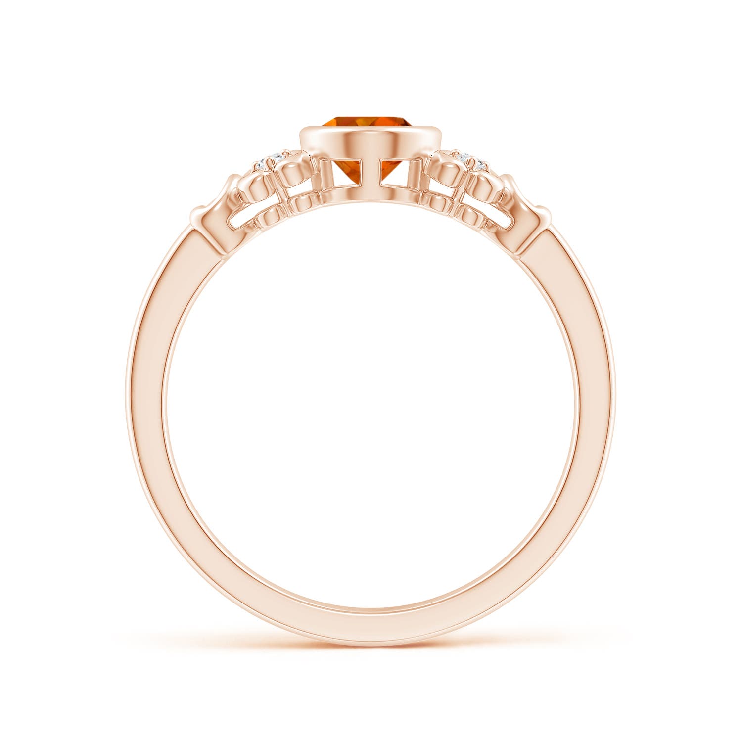 AAAA - Citrine / 0.79 CT / 14 KT Rose Gold