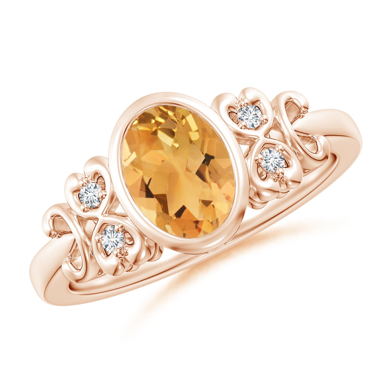 A - Citrine / 1.15 CT / 14 KT Rose Gold