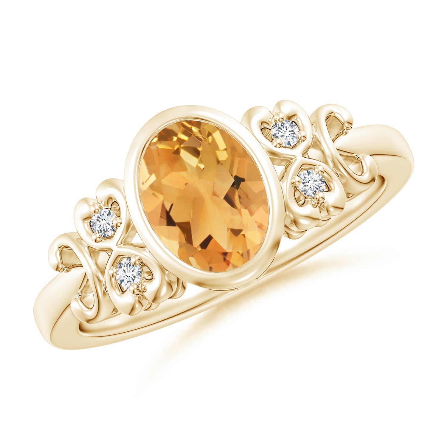 A - Citrine / 1.15 CT / 14 KT Yellow Gold