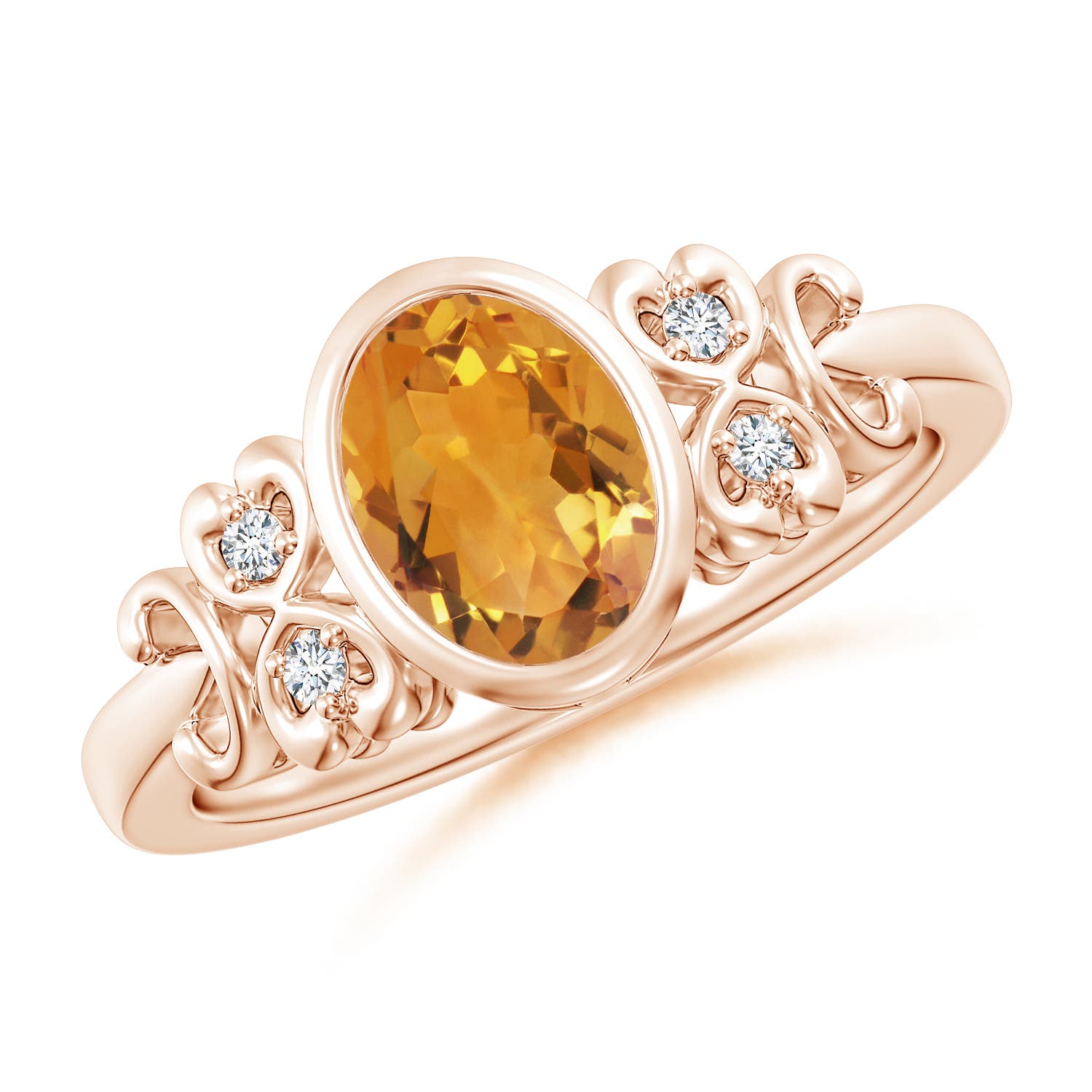 AA - Citrine / 1.15 CT / 14 KT Rose Gold