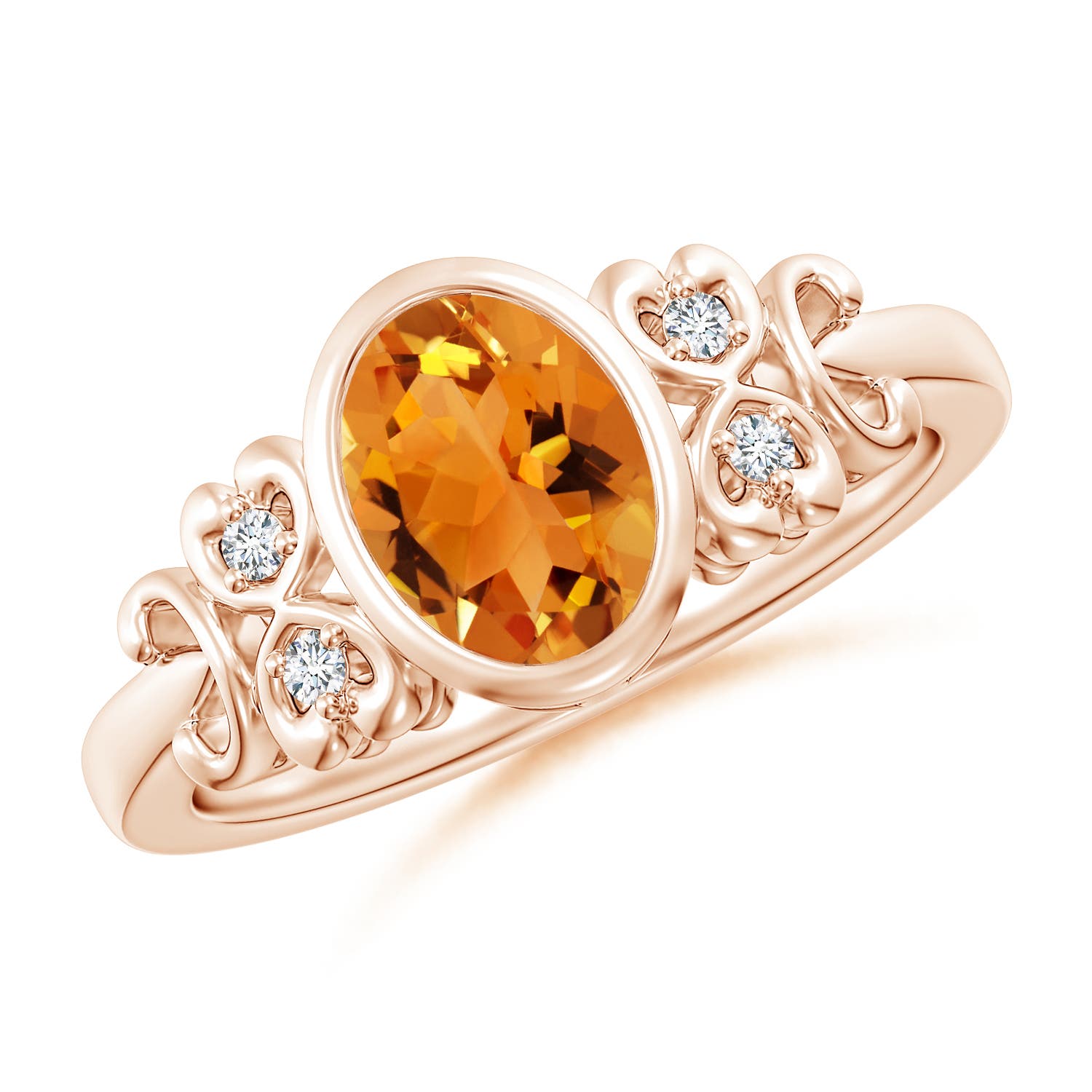 AAA - Citrine / 1.15 CT / 14 KT Rose Gold