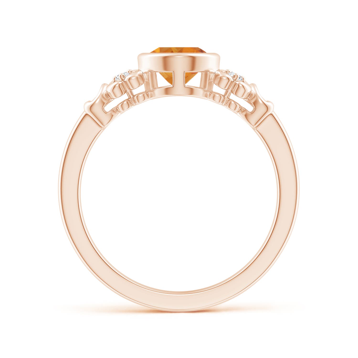 AAA - Citrine / 1.15 CT / 14 KT Rose Gold