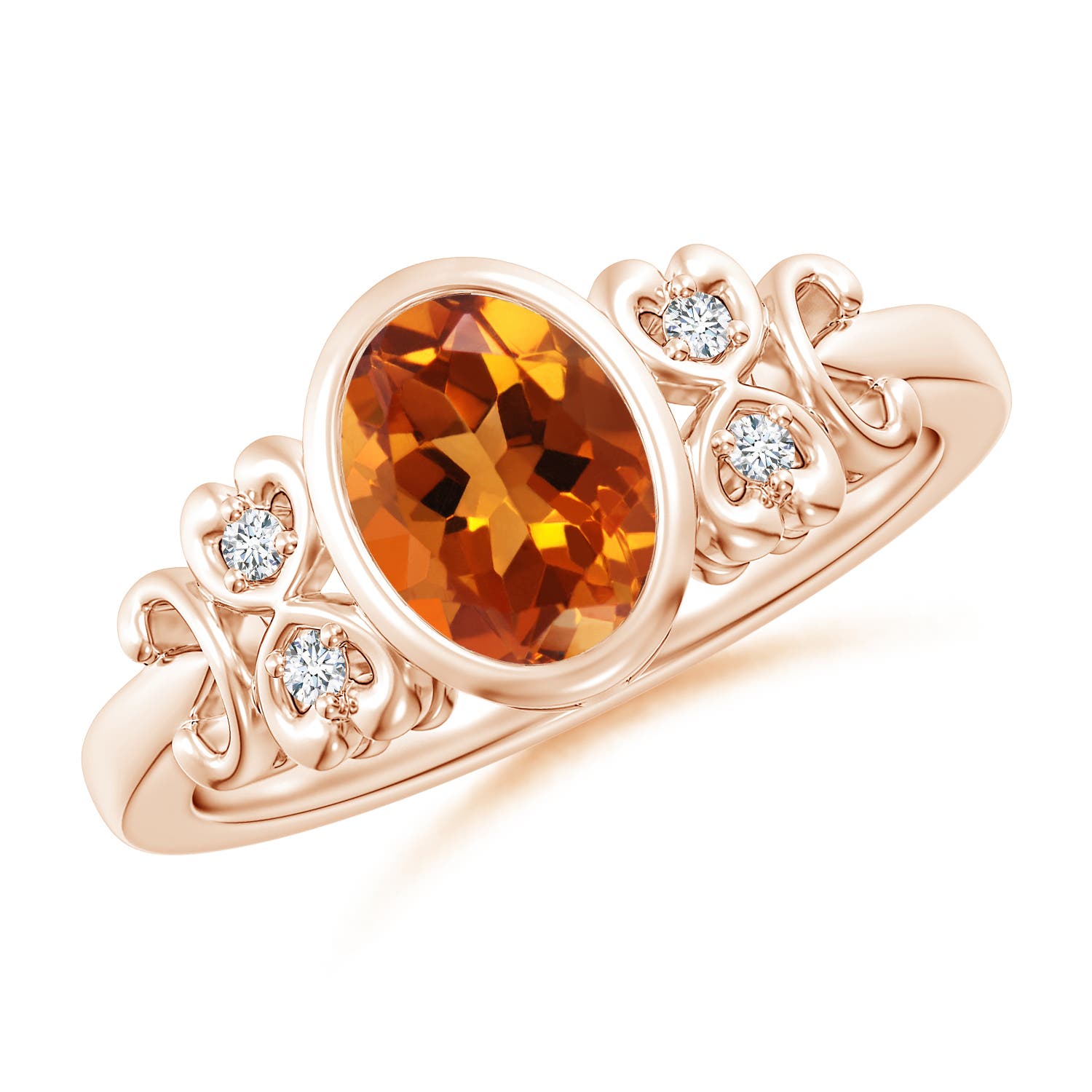 AAAA - Citrine / 1.15 CT / 14 KT Rose Gold