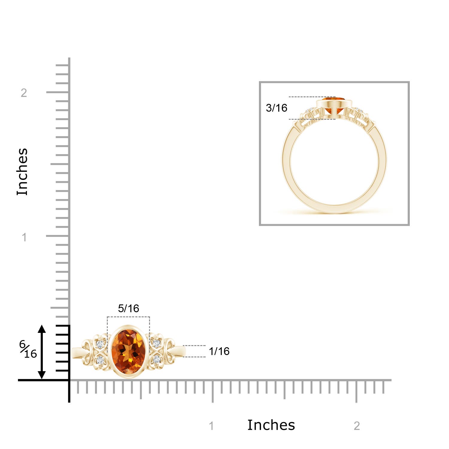 AAAA - Citrine / 1.15 CT / 14 KT Yellow Gold