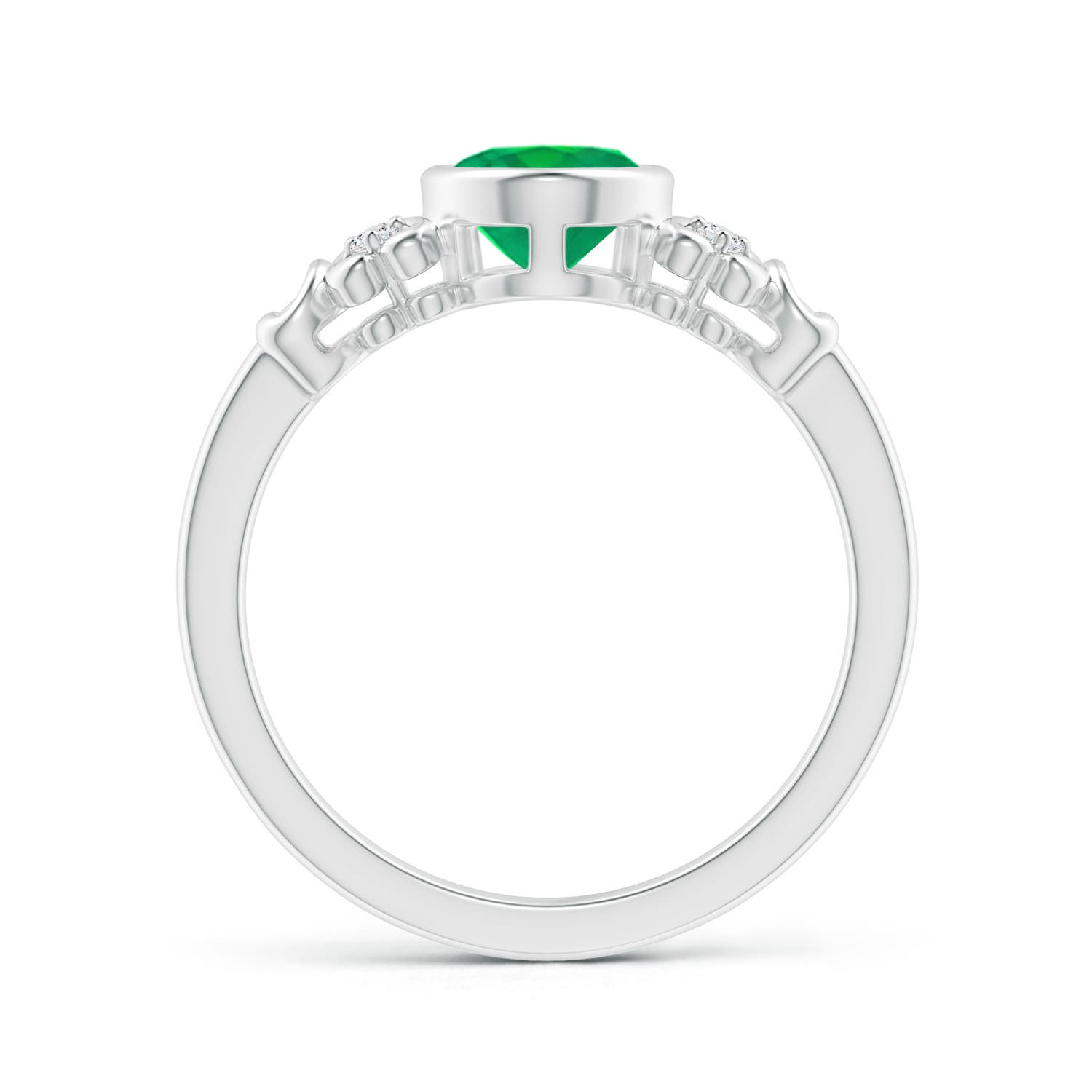 AA - Emerald / 1.15 CT / 14 KT White Gold