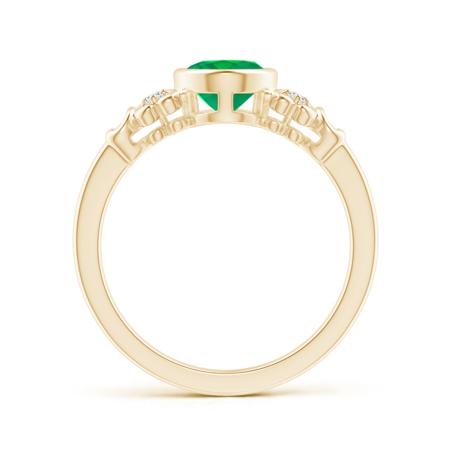 AA - Emerald / 1.15 CT / 14 KT Yellow Gold