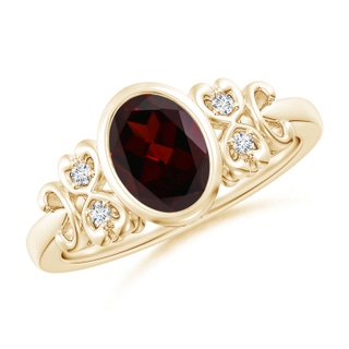 Oval A Garnet