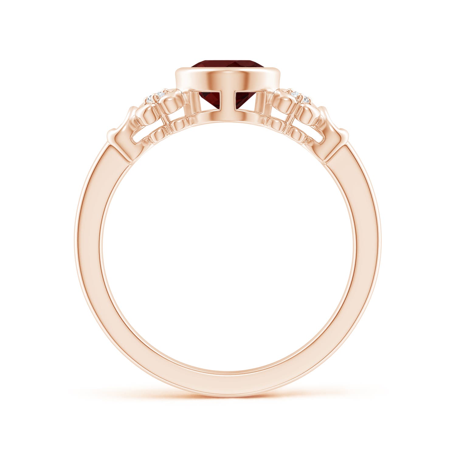 AAA - Garnet / 1.5 CT / 14 KT Rose Gold