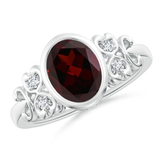 Oval A Garnet