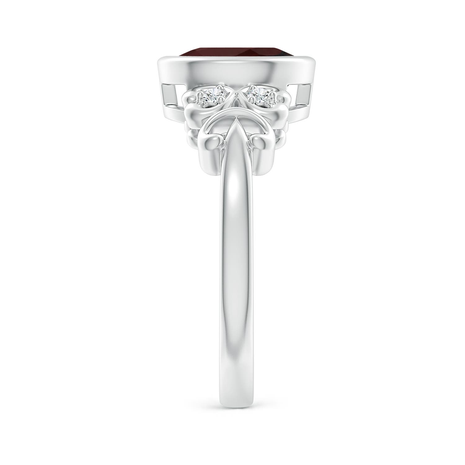 A - Garnet / 2.06 CT / 14 KT White Gold