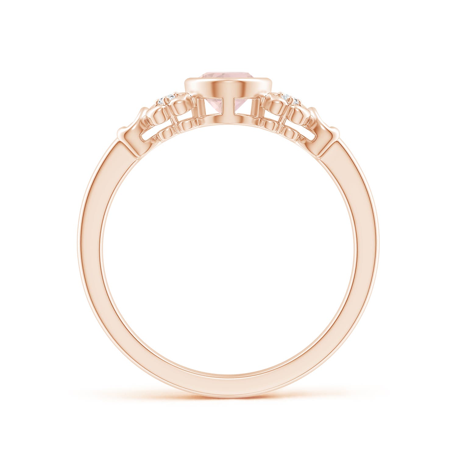 A - Morganite / 0.74 CT / 14 KT Rose Gold