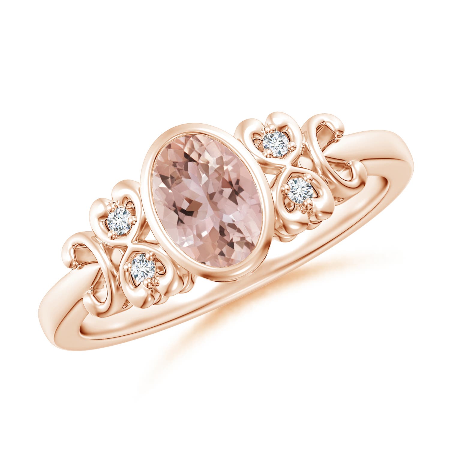 AAA - Morganite / 0.74 CT / 14 KT Rose Gold