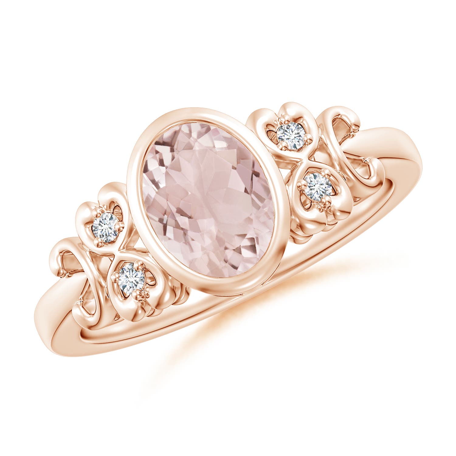 A - Morganite / 1.15 CT / 14 KT Rose Gold