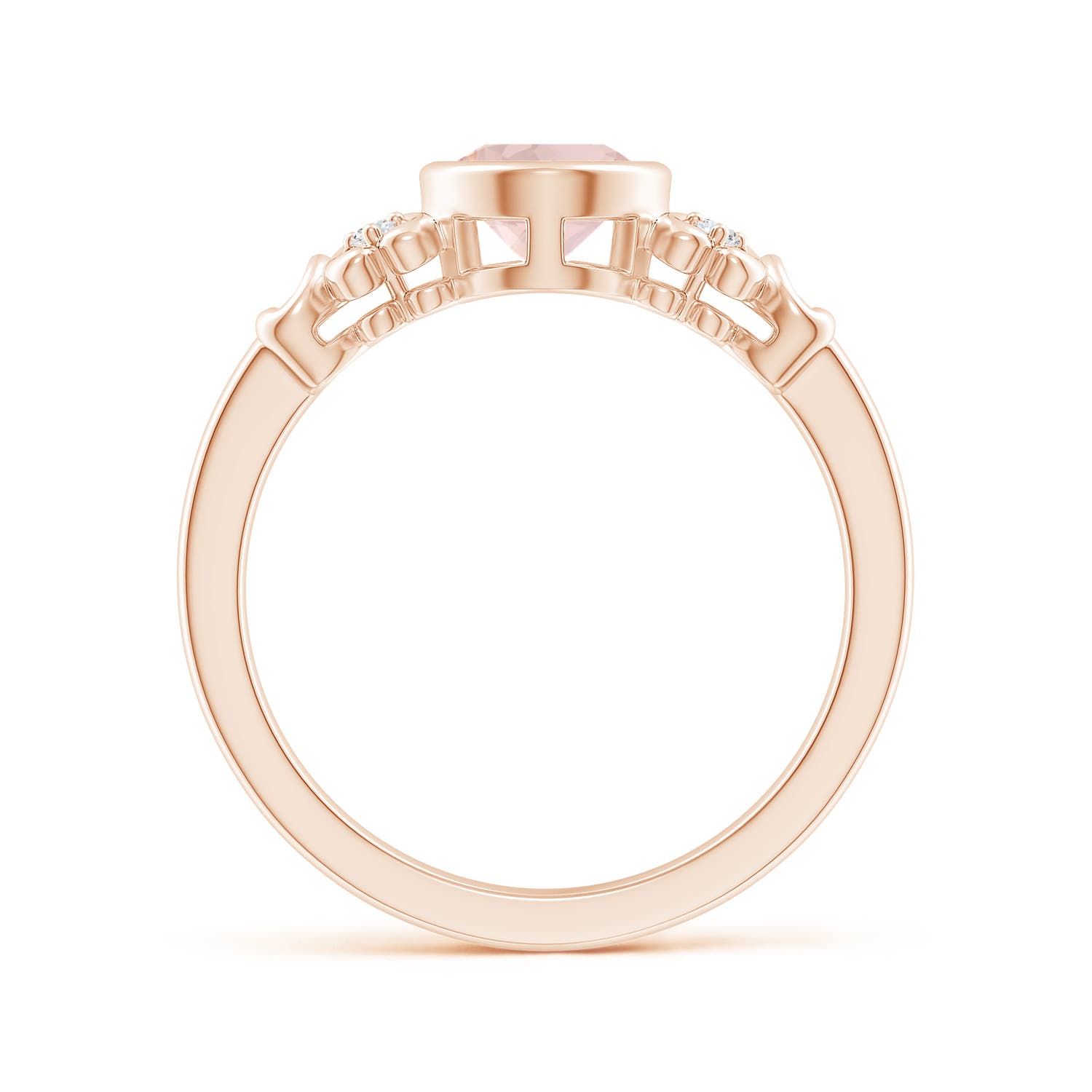 A - Morganite / 1.15 CT / 14 KT Rose Gold