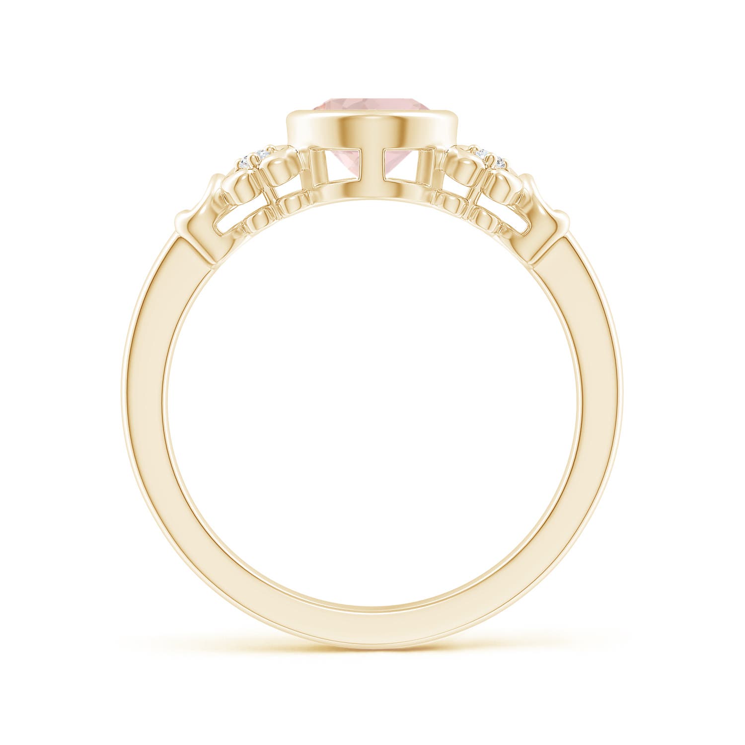 A - Morganite / 1.15 CT / 14 KT Yellow Gold