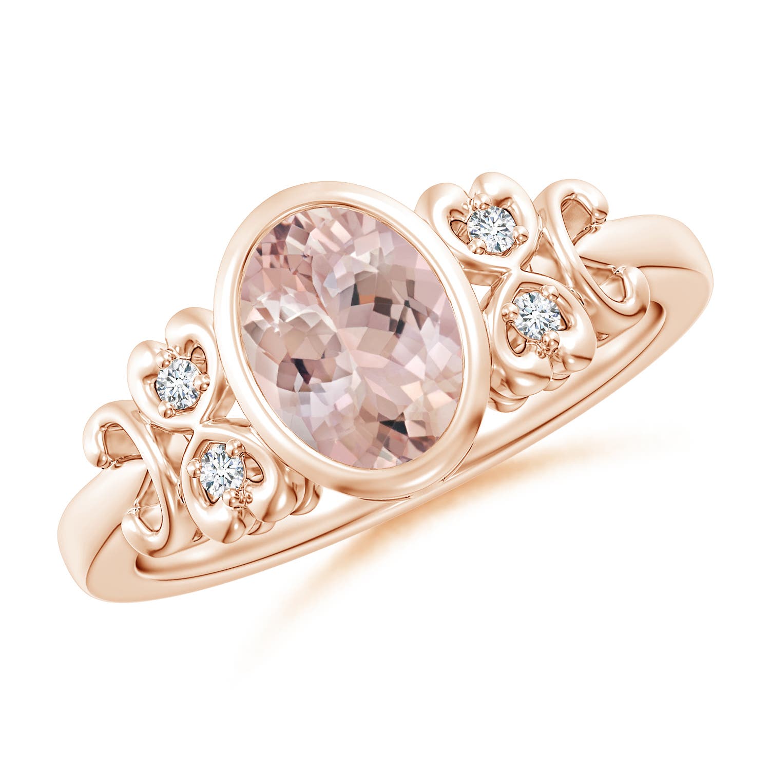 AA - Morganite / 1.15 CT / 14 KT Rose Gold