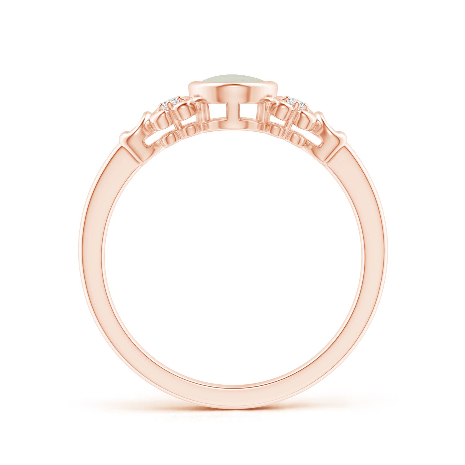 AA - Moonstone / 0.72 CT / 14 KT Rose Gold