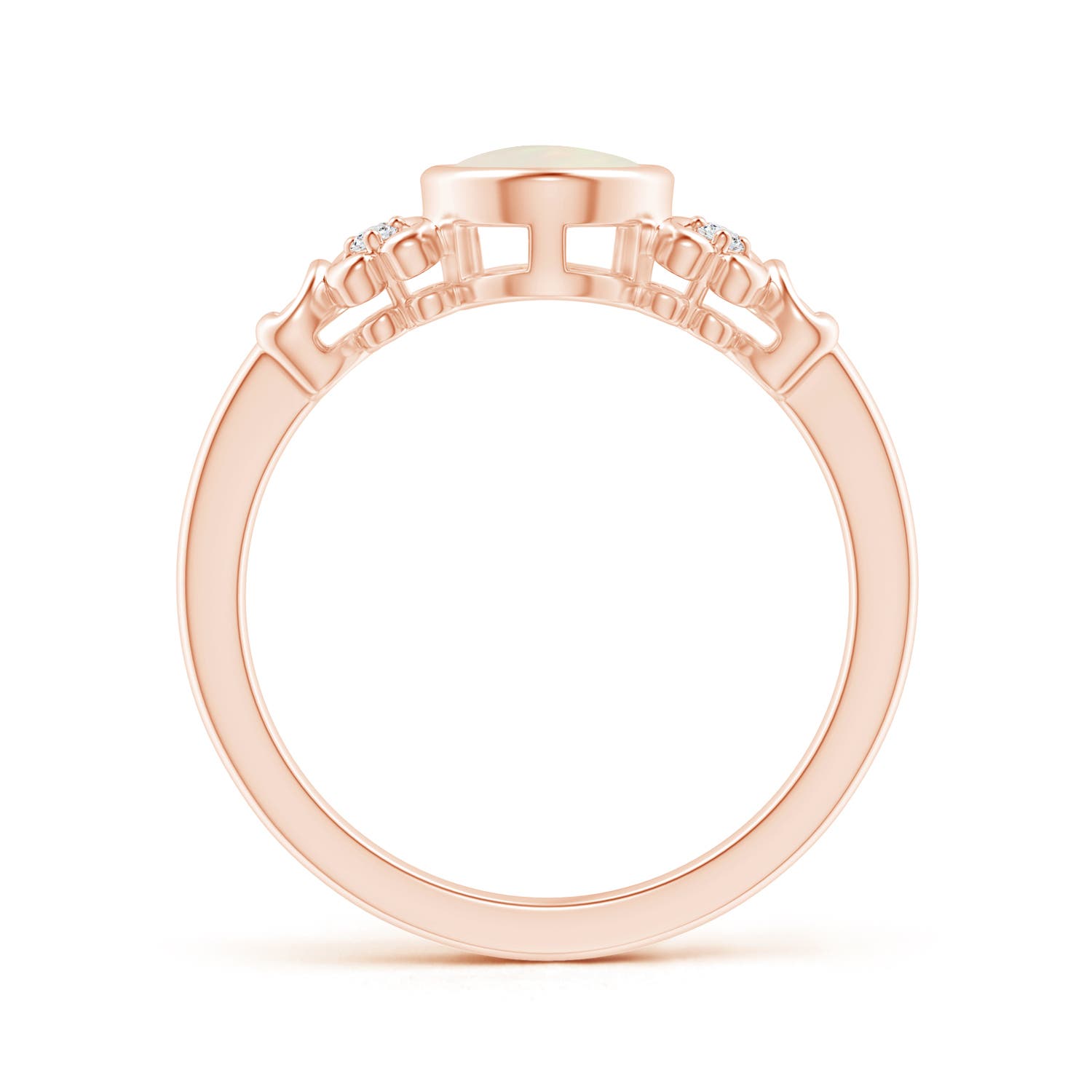 A - Opal / 0.85 CT / 14 KT Rose Gold