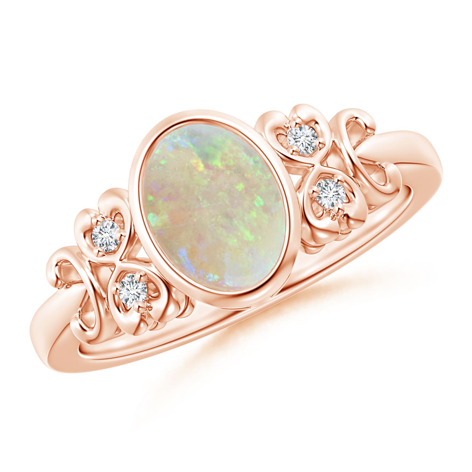 AAA - Opal / 0.85 CT / 14 KT Rose Gold