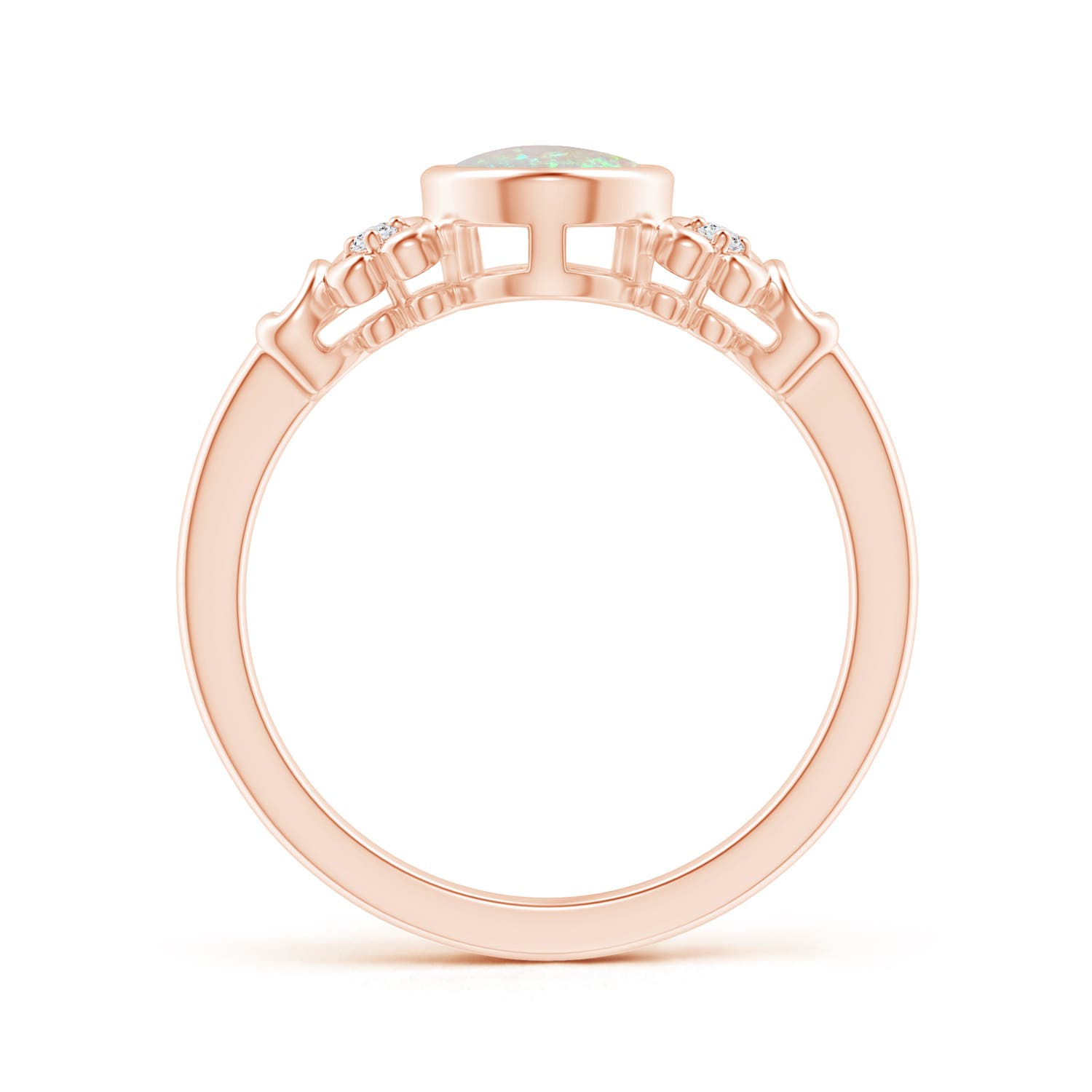 AAA - Opal / 0.85 CT / 14 KT Rose Gold