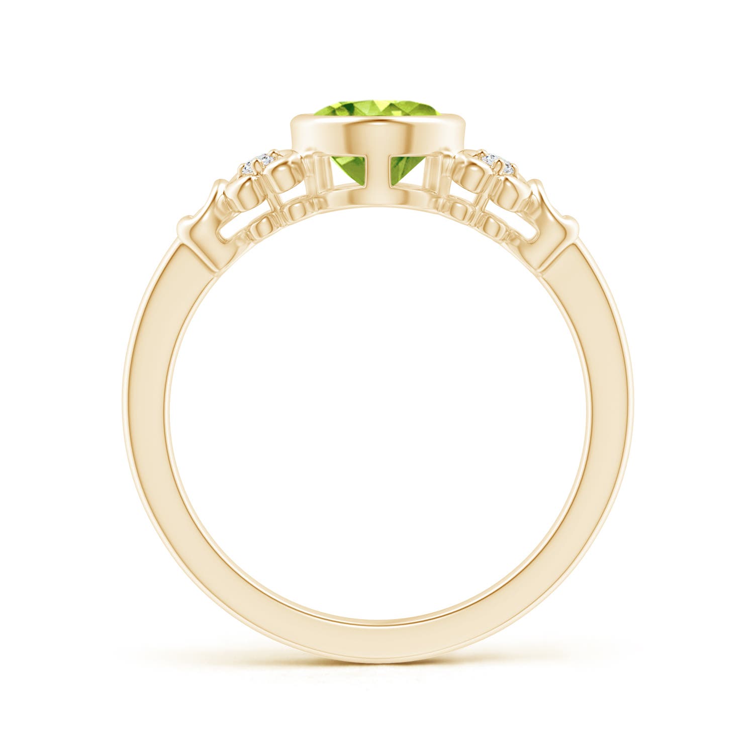 AAA - Peridot / 1.4 CT / 14 KT Yellow Gold