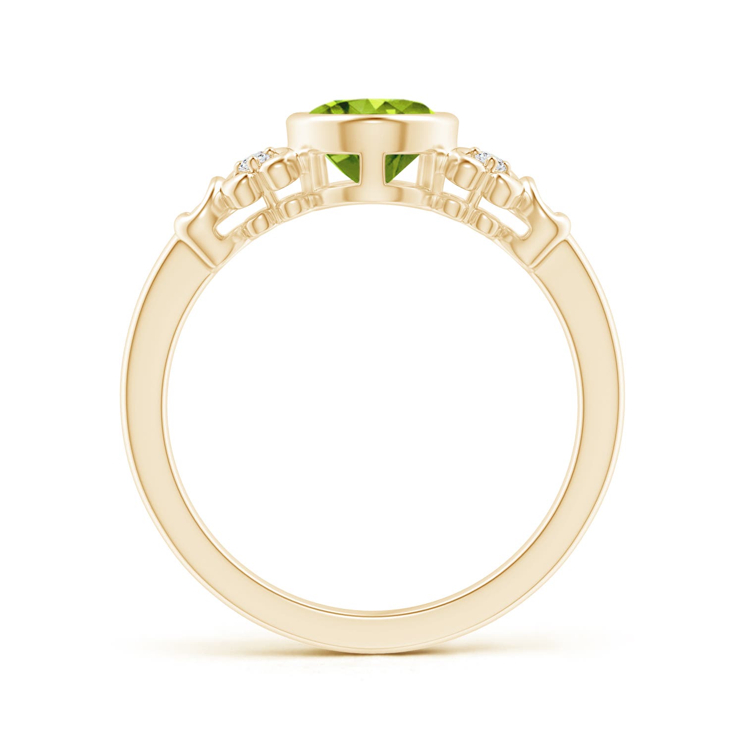 AAAA - Peridot / 1.4 CT / 14 KT Yellow Gold